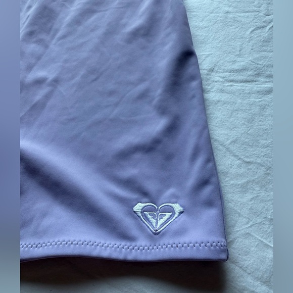 Roxy Kelia Lavender Purple Asymmetrical Workout Bodysuit Romper - Picture 10 of 15